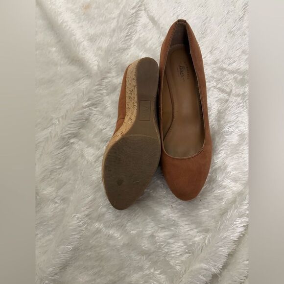 G.H Bass Cork Kalie wedge caramel brown size 9.5 - Picture 4 of 5